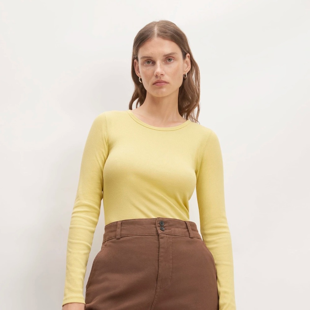 Pima Ribbed LS Crew
